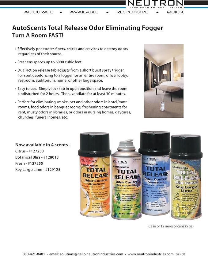 AutoScents Total Release - Fresh - 5-oz Aerosol Can
