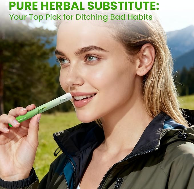 Herbal Diffuser Pen Lung Cleanse Diffuser with Mullein Thyme &amp Mint for Better Breathing All Natural Swap - 600 Uses 6 Diffusers 2 Packs