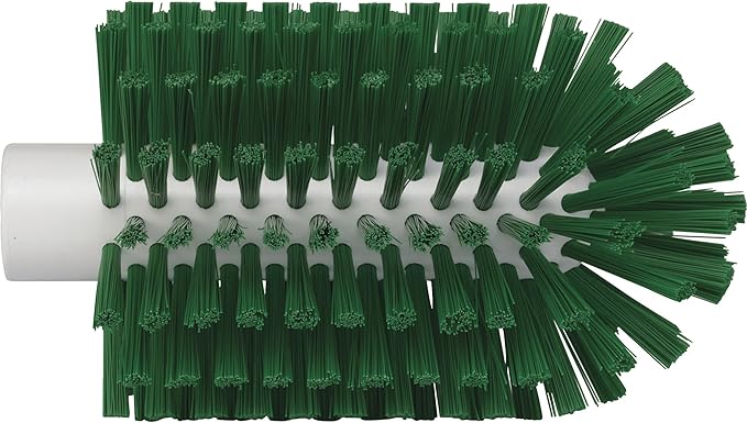 Vikan 5380-90-2 Stiff Tube Brush Polyester 3-1/2 x 6-1/4 OAL Green