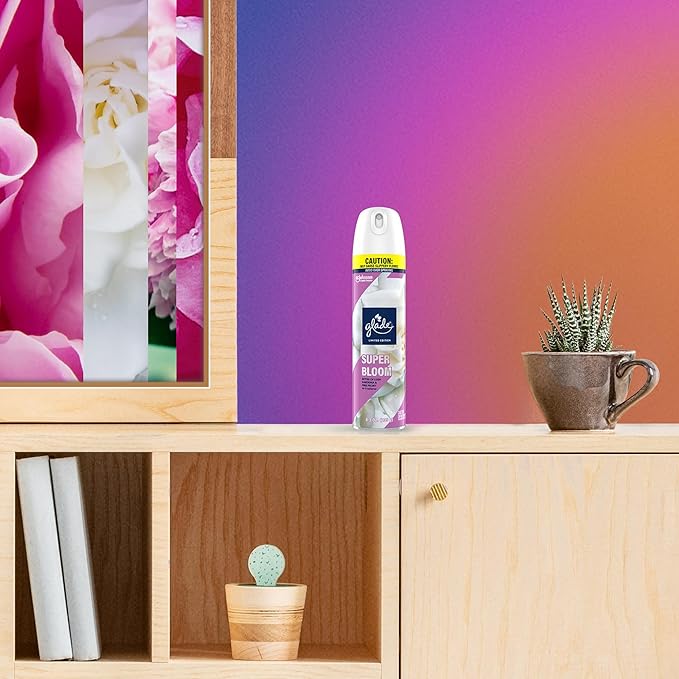 Glade Air Freshener Room Spray Super Bloom 8.3 oz 6 Count