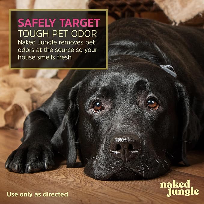 Naked Jungle Premium Plant-Based Odor Eliminator for Strong Odors Air Freshener Spray Non Toxic Air Fresheners For Home Room Deodorizer No Added Fragrances (16oz 24oz &amp 32oz)