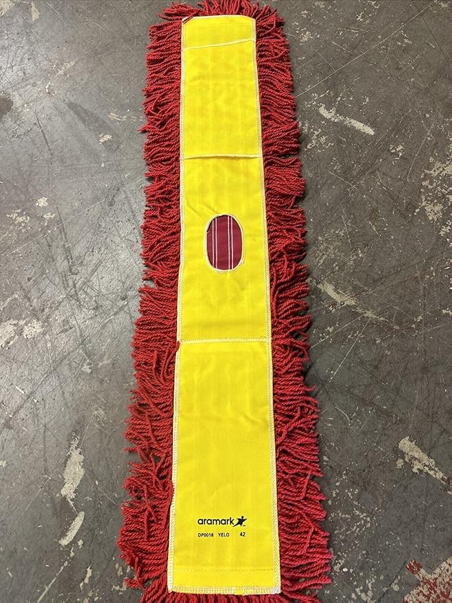 ARAMARK Dust Mop Industrial Closed-Loop dust mop red 1 Piece Style DP0018 YELO 42 (Pack of 12)