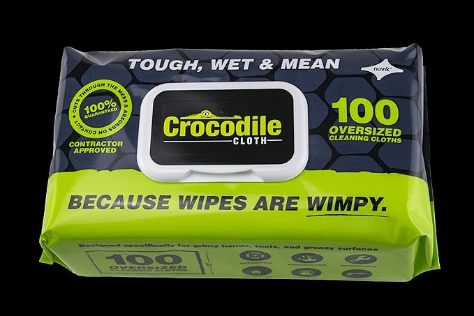 Crocodile Cloth 5900 Original Huge Professional Cleaning Cloths - Pack of 100