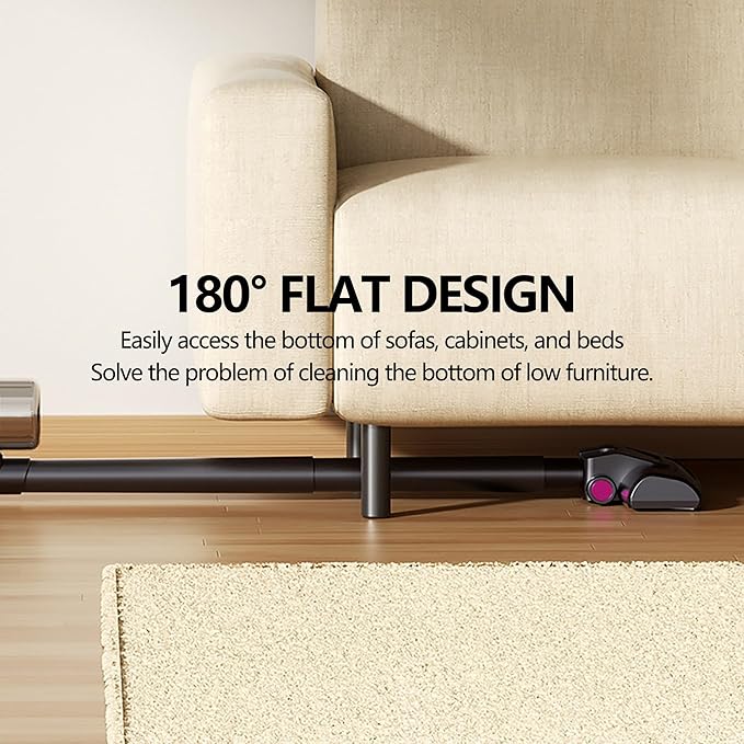 Cordless Vacuum Cleaner 3 in 1 Stick Vacuum with Type-C Charge Handheld Vacuum 11Kpa Powerful Suction Portable Vacuum Cordless with 260ml Dust Cup for Hardwood Floors Carpet(Purple)