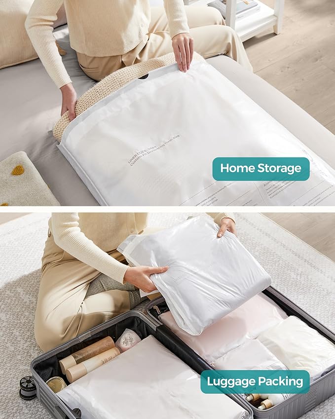 SONGMICS Trash Bags Compatible with SONGMICS Trash Can 18 Gallon 80 Count Drawstring Kitchen Garbage Bags 25.8 x 37.4 Inches 4 RollsWhite UKRB068A02