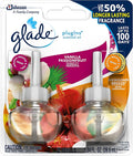 Glade PlugIns Refills Air Freshener Scented and Essential Oils for Home and Bathroom Hawaiian Breeze &amp Vanilla Passion Fruit 1.34 Oz 2 Count (Pack of 3)