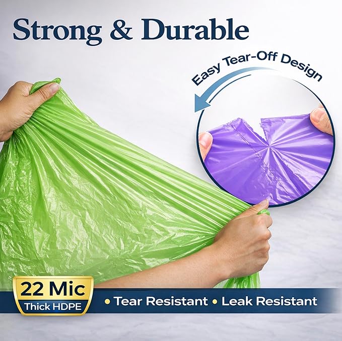 YoYoRain-(55-60) Gallon Colorful Trash Bag Large Garbage Bag-22Mic 38 x 58Perfect for IndustrialLawnYard Waste and Kitchen(100Bags).