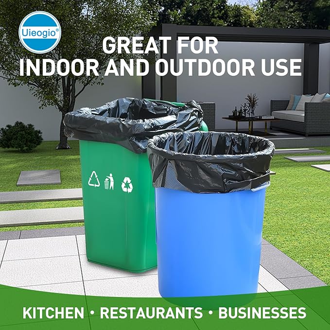 45-50 Gallon Heavy Duty Trash Bags with 50 Count Extra Thick Leak-Proof Contractor Bags for Outdoor Lawn Construction &amp Industrial Use |Thickened garbage bags 39x46 Inches100 cm x 120 cm