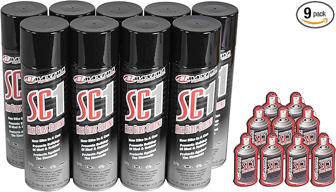 Maxima 78920 SC1 High Gloss Coating 17.2 FL. OZ. 508 mL - NET WT. 12 OZ Cleaner with Three SC1 Scented Air Freshener (9-Pack)