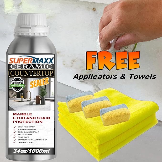SUPERMAXX MARBLE COUNTERTOP CERAMIC COATING - 34OZ/1000ML