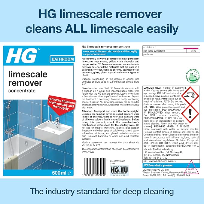 HG Hagesan Blue 500ml Professional Limescale Remover
