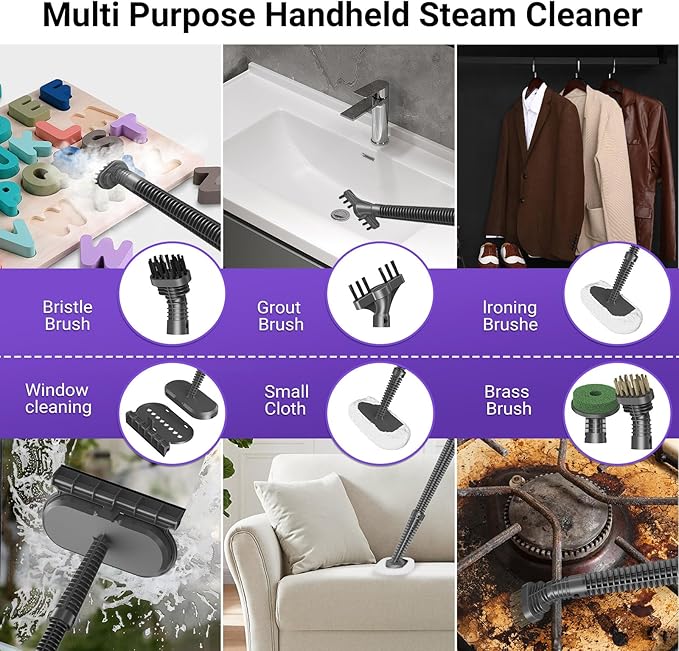 Steam Mop for Floor Cleaning All in One Steam Cleaner for Home Hardwood Tile Grout