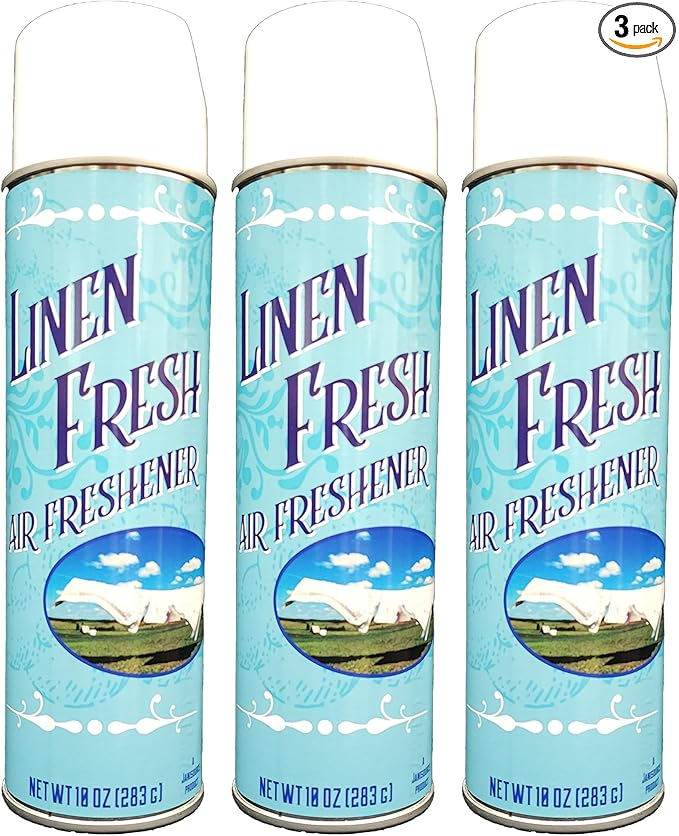 JaniSource Fresh Linen Air Freshener 10 oz Aerosol (3 3-Pack)
