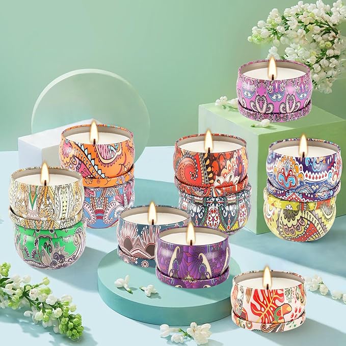 36 Pack Scented Candles Set for Home Relaxing Stress Relief Aromatherapy - Natural Soy Wax and Fragrance - Gifts for Women Mom Best Friend Wife Birthday