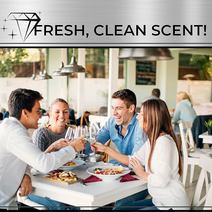 Restaurant Bio-Deodorizing Floor Cleaner Heavy Duty Concentrated Enzyme Degreaser &amp Odor Eliminator for Use in Mopping Bathroom Kitchen and Dining Room. Removes Grease &amp Urine Odors. (4)