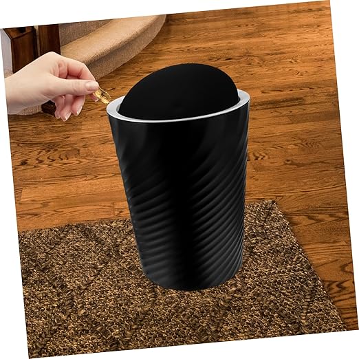 Small Trash Can with Cover Capacity Wastebasket for Bathroom Office Bedroom and More Compact Design for Easy Use Odor
