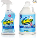 OdoBan Ready-to-Use Disinfectant and Odor Eliminator Made in the USA Fresh Linen Scent Set of 2 32 oz Spray and 1 Gallon Concentrate