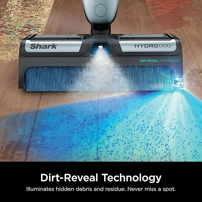 Shark HydroDuo with Dirt-Reveal Technology Cordless Everyday Hard Floor Cleaning System Wet &amp Dry Debris Pickup Mops &amp Scrubs All at Once Hardwood Tile Laminate &amp Stone WW200 (Rene
