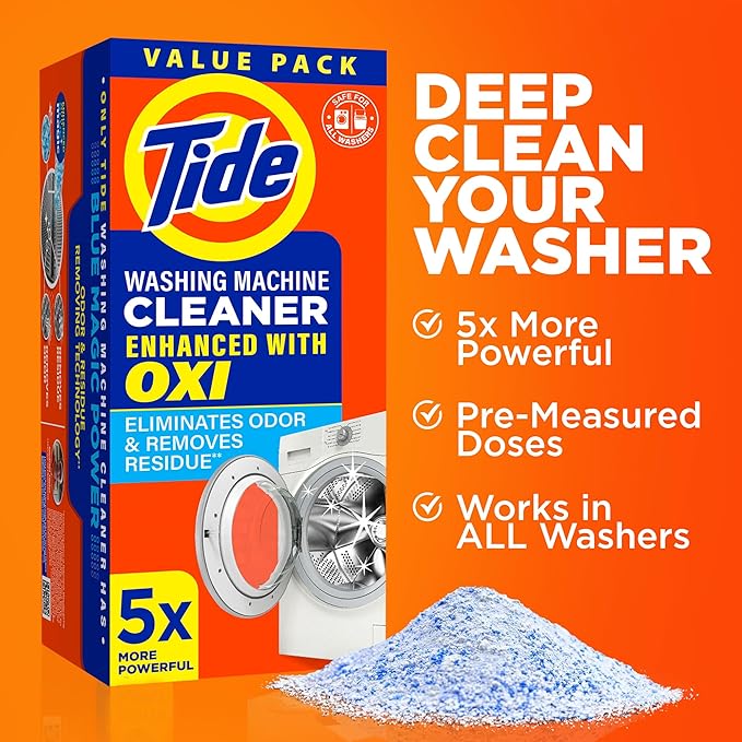 Tide Laundry Stain Remover Washing Machine Cleaner Bundle