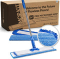 Microfiber Wholesale 24 Microfiber Mop System - Clean &amp Dust Hardwood Laminate &amp Tile Floors Reusable Mop Heads Adjustable Handle Washable Micro Fiber Wet &amp Dry Pads Industrial &amp