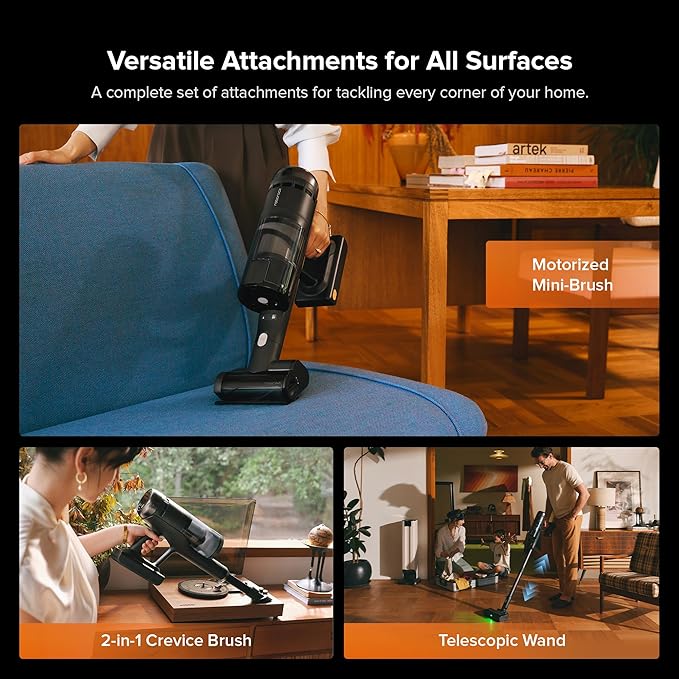 roborock H60 Hub Ultra Cordless Vacuum Cleaner with Auto-Empty Dock 210AW Suction Stick Vacuum Cleaners for Home and Pet Hair Rechargeable 90-Min Runtime Anti-Tangle Brush 140° LED Dust Detection
