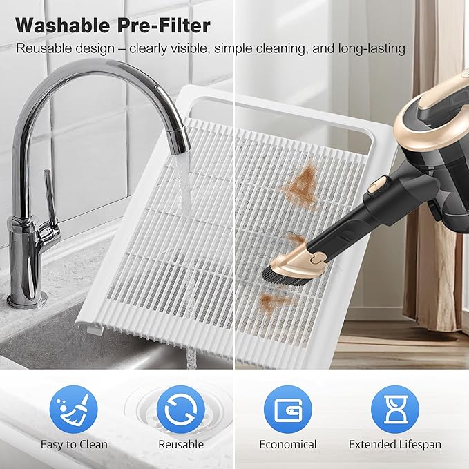 KNKA Air Purifier for Home Bedroom Large Room Up to 1695 Ft² in 1 Hr HEPA Air Cleaner with Washable Pre-Filter AQI Display ECO Mode Sleep Mode Pet Mode for Pets Dust Pollen APH4000