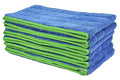 CleanAide All Purpose Super Absorbent Mega Microfiber Mop Pads for 24 Mop Plate Machine Washable Traps Dust Dirt &amp Pet Hair Reusable for Home &amp Commercial Cleaning 28x8 6-Pack Green