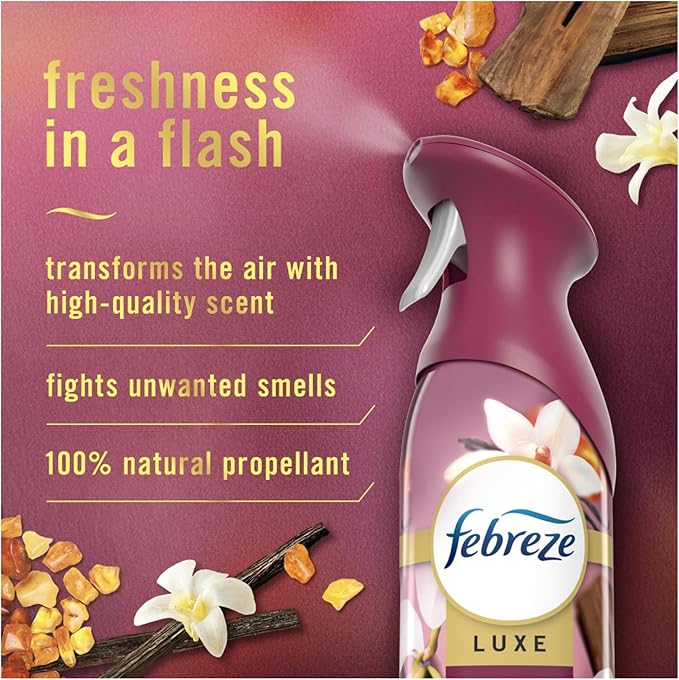Febreeze Air Effects Air Freshner Limited Edition Spring Fresh Scents Summer Fresh Scents 3-pack of spray (Vanilla Suede)