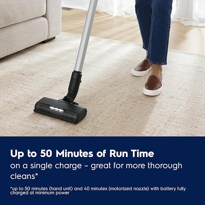Electrolux Ultimate600 Cordless Stick Vacuum with PowerPro Bristle Nozzle and Larger Dust Bin Capacity 50-Minute Run Time 3 Power Modes Ocean Green