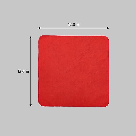 Rubbermaid Commercial Products HYGEN r-40 Recycled Microfiber Cloths 12 X 12 Red 24-Pack Durable Lint-Free Wet-Dry Cleaning for Home Applianes Cars Custodial Spaces Housekeeping Glass
