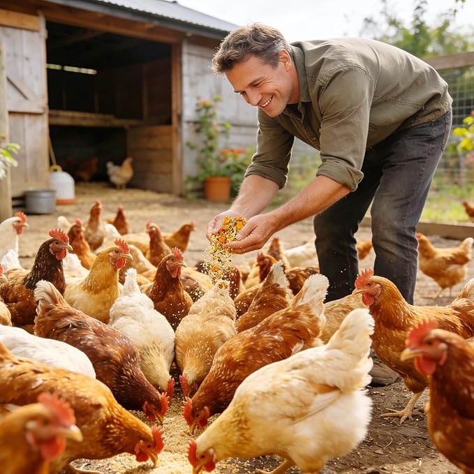 Chicken Nesting Herbs 64 oz – 11 Natural Dried Herb Blend with Marigold for Chicken Coop &amp Roost Refresh Nesting Box &amp Dust Bath Supports Natural Nesting Behavior