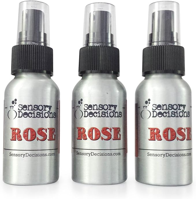 Rose Fragrance Spray - Room Spray - Rose Scented Air Freshener - Rose Scent for The Home by Sensory Decisions (3 Bottle Pack)