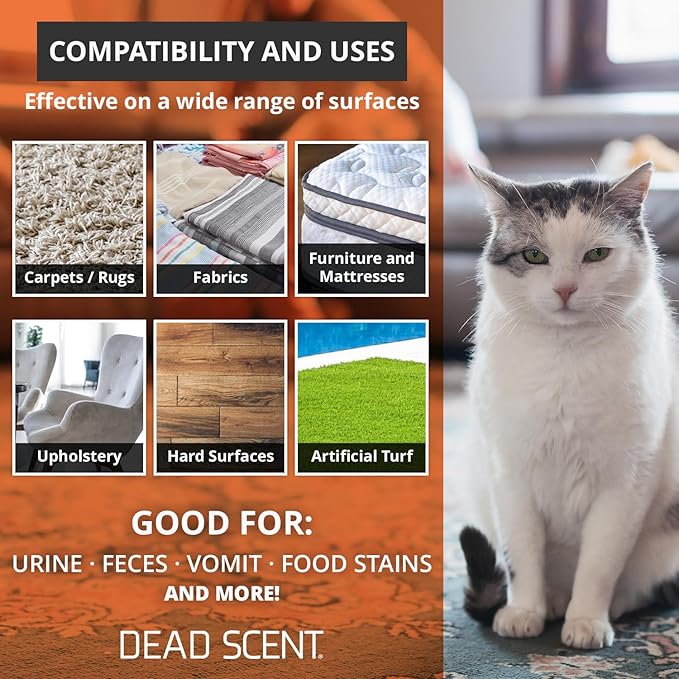 Ultimate Enzyme+ Cleaner – Professional-Grade Odor and Stain Eliminator for Pet Smells Basements Garages and More – Fragrance-Free Powerful Enzyme Formula for Home Use (32 oz)