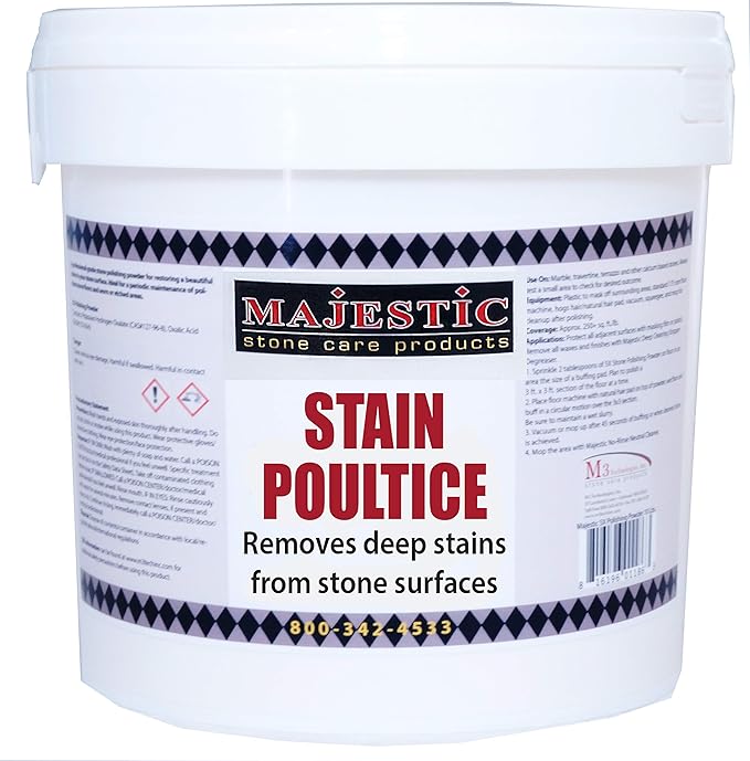 Majestic Stone Care Products Poultice Powder-Case of 4 (1.5 lbs)