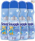 Snuggle In Wash Scent Booster 21 Oz Pack of 4 Blue Sparkle Laundry Beads for Long-Lasting Freshness Fragrance Enhancer for Clothes Bedding &amp Activewear HE Safe