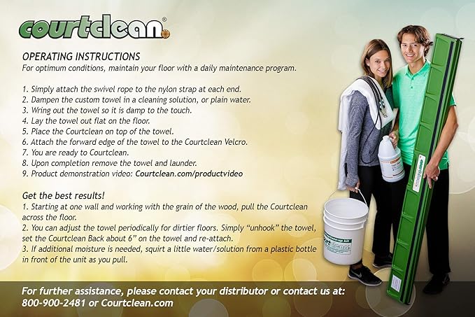 6' Courtclean Damp Mop System
