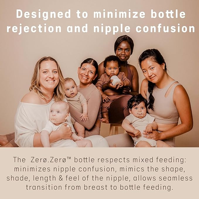 Suavinex Zero Zero Anti Colic Baby Bottle No 1 Spanish Baby Bottle Brand Minimizes Bottle Rejection &amp Nipple Confusion Perfect for Combo Feeding 2pk 9oz/270mL Medium Tone Medium Flow Nipple