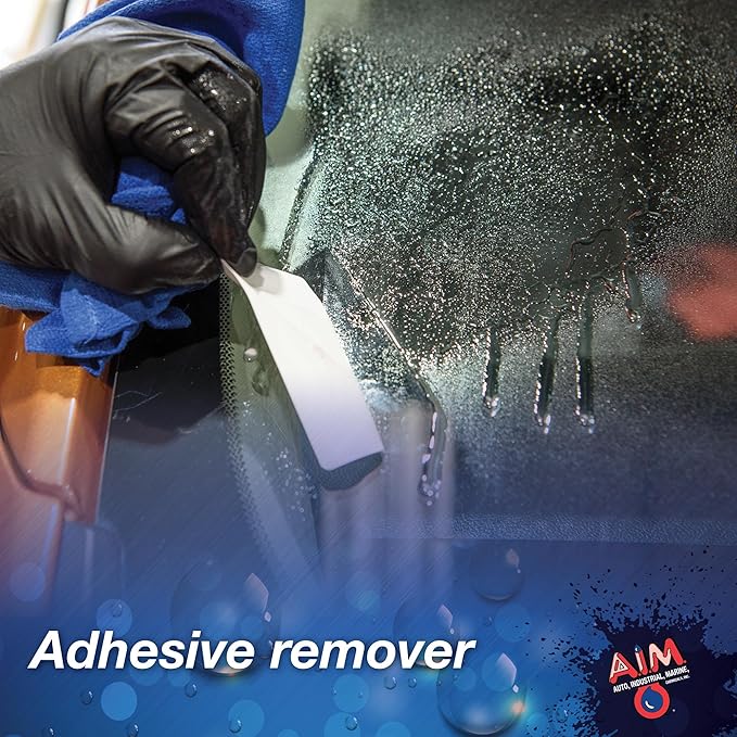 AIM Chemicals Ammoniated Glass Cleaner Concentrate - Streak-Free Shine for Windows Cars Homes Offices - Dilutes 10:1 - Removes Dirt Grime Fingerprints - Ideal for Glass Spray Bottles - Gal