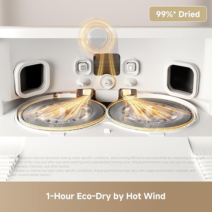 Mova P10 Pro Ultra Gen 2 Robot Vacuum and Mop 26000Pa Suaction 212°F Hot Water Auto Mop Washing 1-Hour Hot Air Drying Extenable Mop All-in-One Dock Triple Anti-Tangle System for Home
