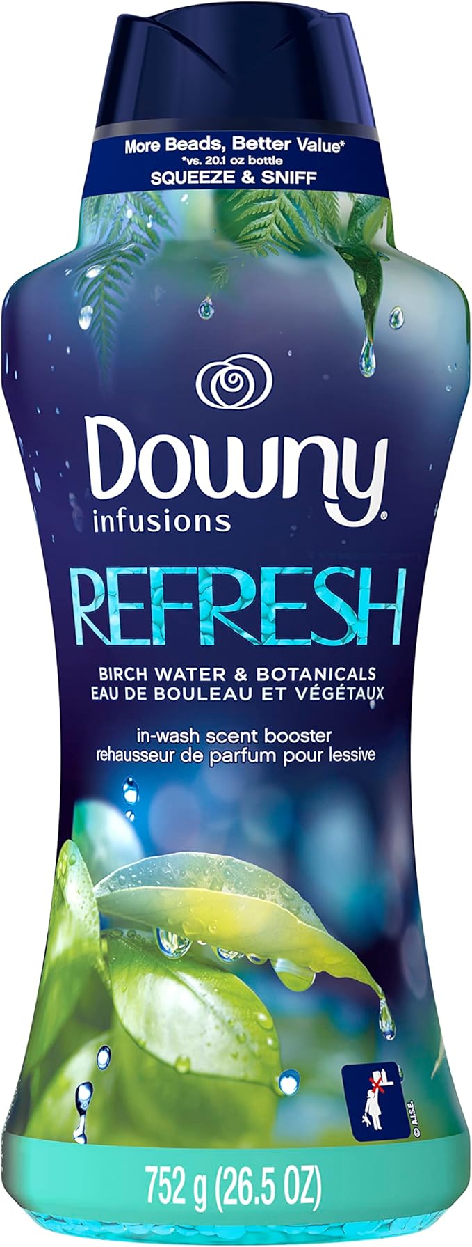 Downy Infusions Laundry Scent Booster Beads Refresh Birch Water &amp Botanicals 26.5 oz