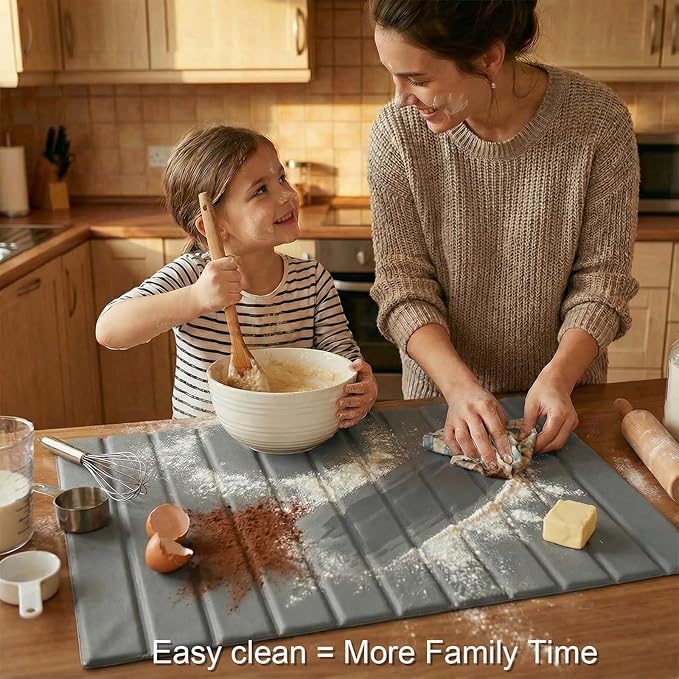Stone Drying Mat for Kitchen Counter with PU Leather Quick Dry Absorbent large stone dish drying mat Foldable stone drying mat for kitchen counter
