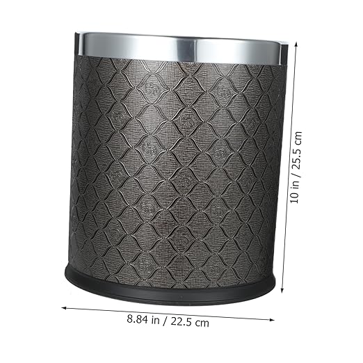 Household Plastic Trash Can Simple Design Wastebasket for Bedroom Bathroom Office Sturdy Structure Easy to Use Versatile Garbage Container for Home Decor