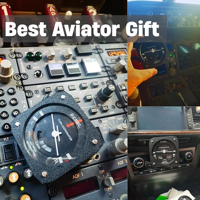 Pilot Gifts Turn Coordinator model for Car VentAviation Gift of Flight school Airplane novelty gifts for men Father's Day Christmas Birthday