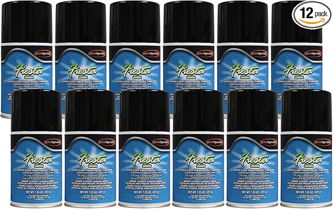 Quest 3890 LIMON Metered Air Freshener - Lemon-Lime (Case of 12) Works in all metered dispenser