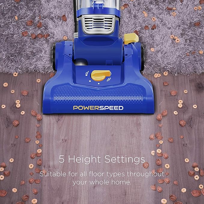 eureka NEU182A PowerSpeed Bagless Upright Vacuum Cleaner Lite Blue