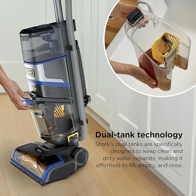 Shark CarpetXpert HairPro | Upright Carpet Area Rug &amp Upholstery Cleaner | Carpet Shampooer | Handheld Spot &amp Stain Eliminator | Pet Hair Pickup &amp Odor Removal | 2 Cleaning Tools | Cobalt