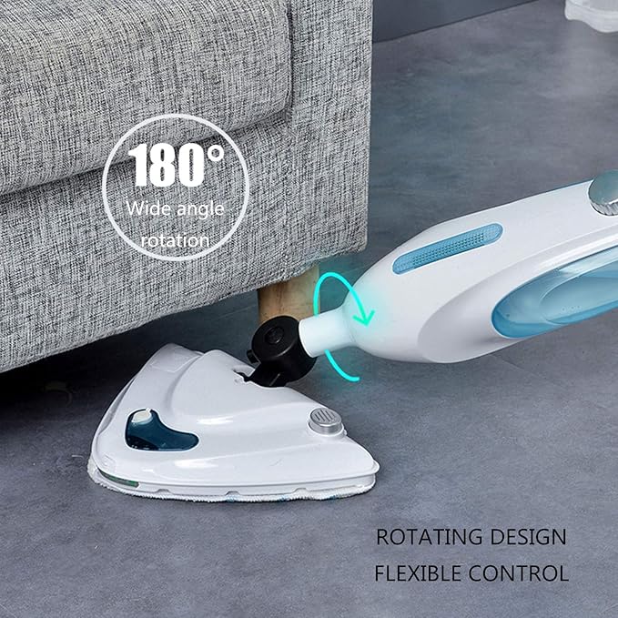 Steam Mop Cleaner Hand 3-in-1 Multifunctional Surface Vacuum Cleaner Cleaning and Dry Cleaning High-Efficiency Household Steam Cleaner Blue (Blue)