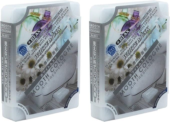 2-pack Home/office/Car/auto Smooth Cologne White Musk Scent Luxury Air Freshener JDM Genuine Diax Japan