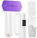 Portable Clothes Steamer &amp Mini Steam Iron – 1200W Handheld Wrinkle Remover 4 Modes 20s Fast Heating Travel Garment Steamer for Clothing Bedding &amp Curtains Compact Folding Design – White