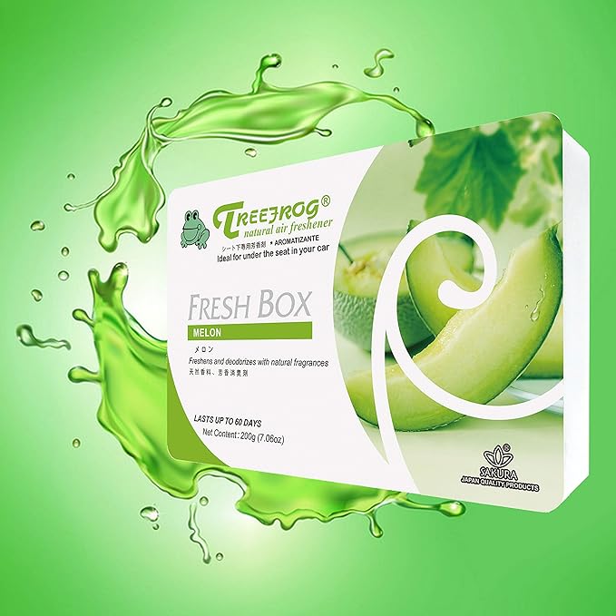 Tree frog Fresh Box Melon/Honeydew Scent 12 Packs Car Air Freshener Treefrog Large size Last long 200g